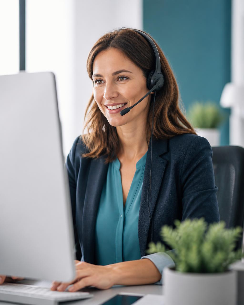 Conseillère Martin Assur au téléphone avec un client